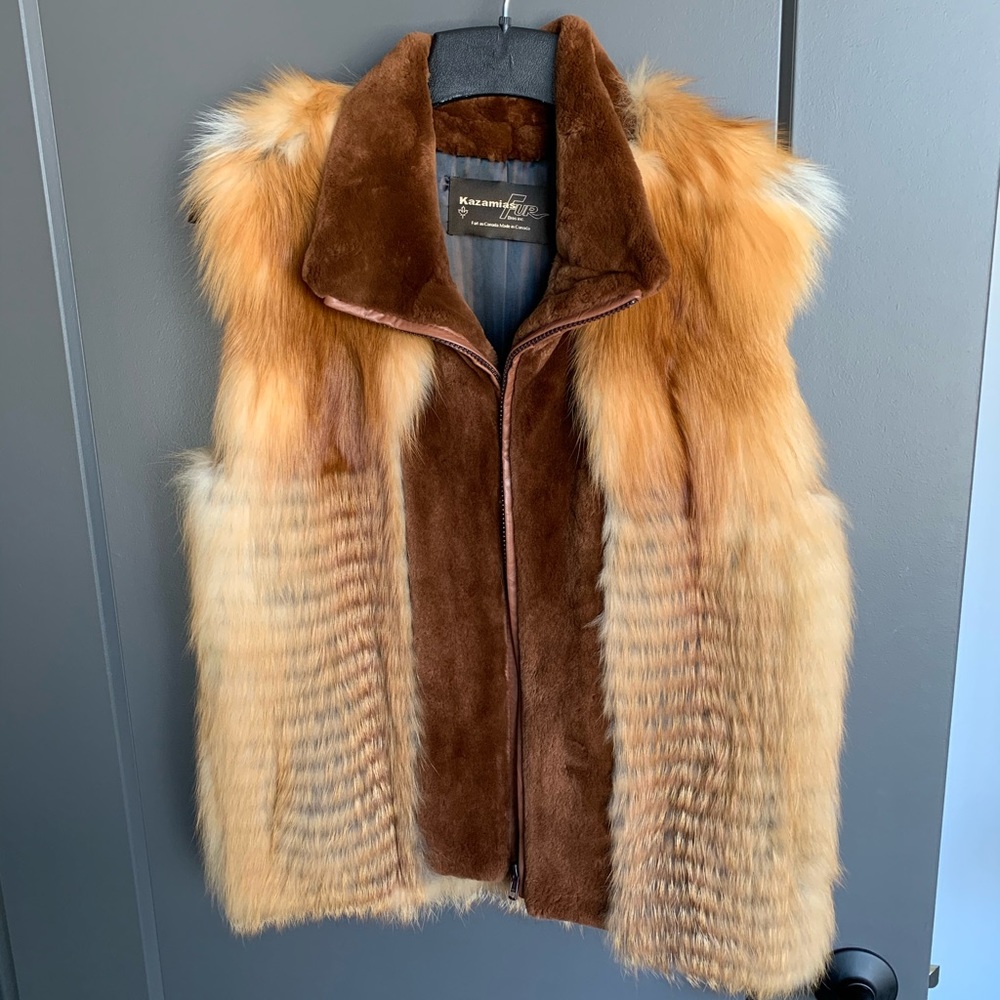 Fox fur vest